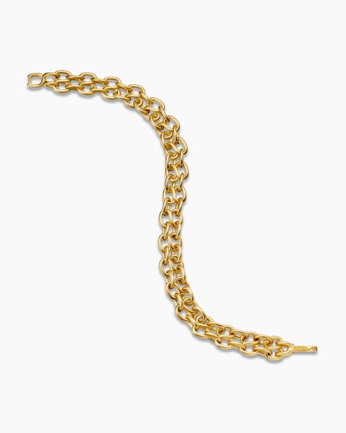 Mens Shipwreck Chain Bracelet in 18K Yellow Gold, 10mm