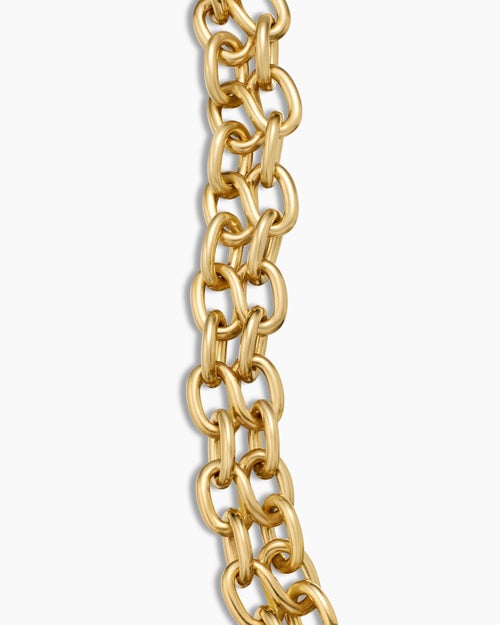 Mens Shipwreck Chain Bracelet in 18K Yellow Gold, 10mm