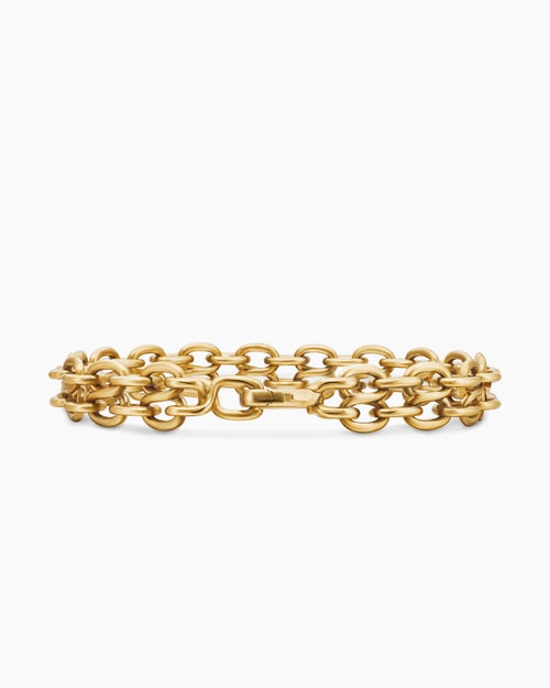 Mens Shipwreck Chain Bracelet in 18K Yellow Gold, 10mm