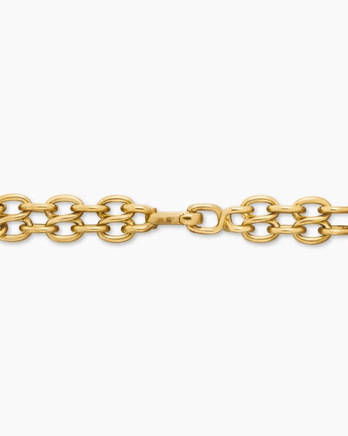 Mens Shipwreck Chain Bracelet in 18K Yellow Gold, 10mm