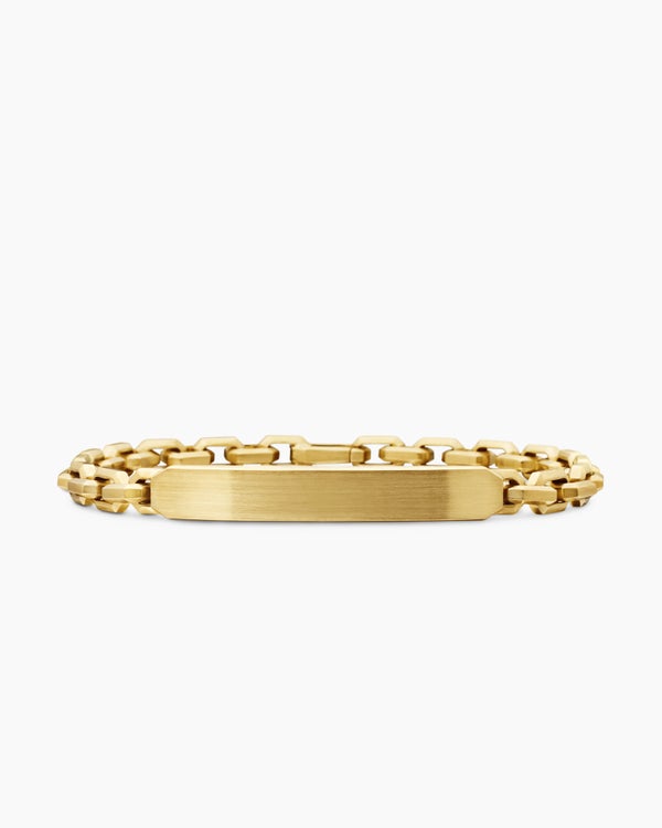 Bracelet d’identification Streamline® en or jaune 18 carats, 6,8 mm