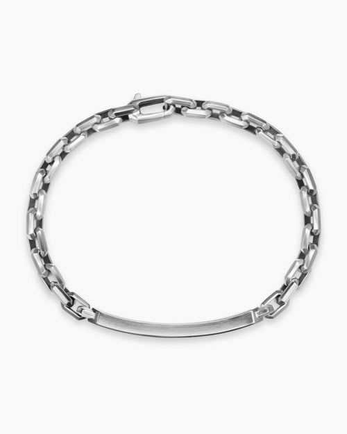 Mens Streamline® ID Bracelet in Sterling Silver, 6.8mm