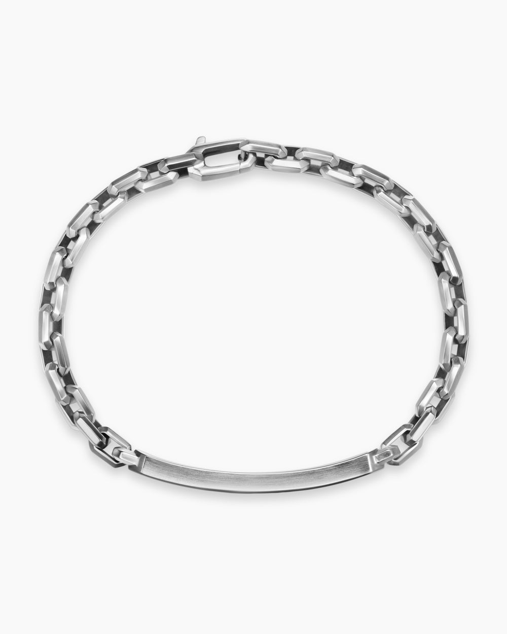 Gourmette d’identification Streamline® en argent sterling, 6,8 mm hommes