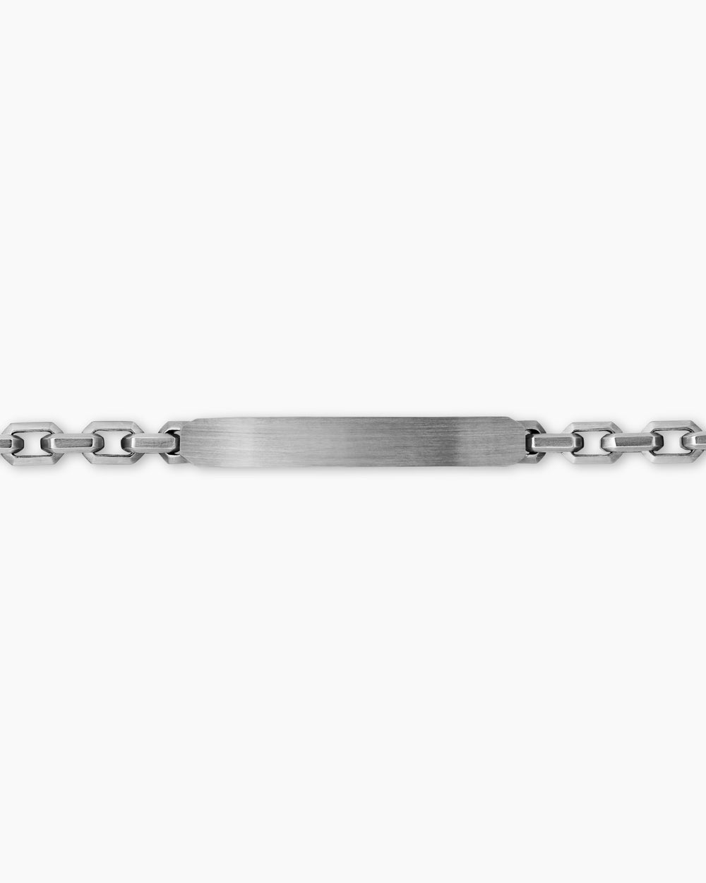 Gourmette d’identification Streamline® en argent sterling, 6,8 mm hommes