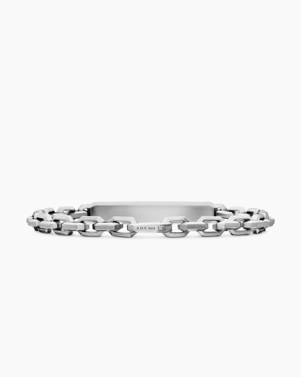 Gourmette d’identification Streamline® en argent sterling, 6,8 mm hommes