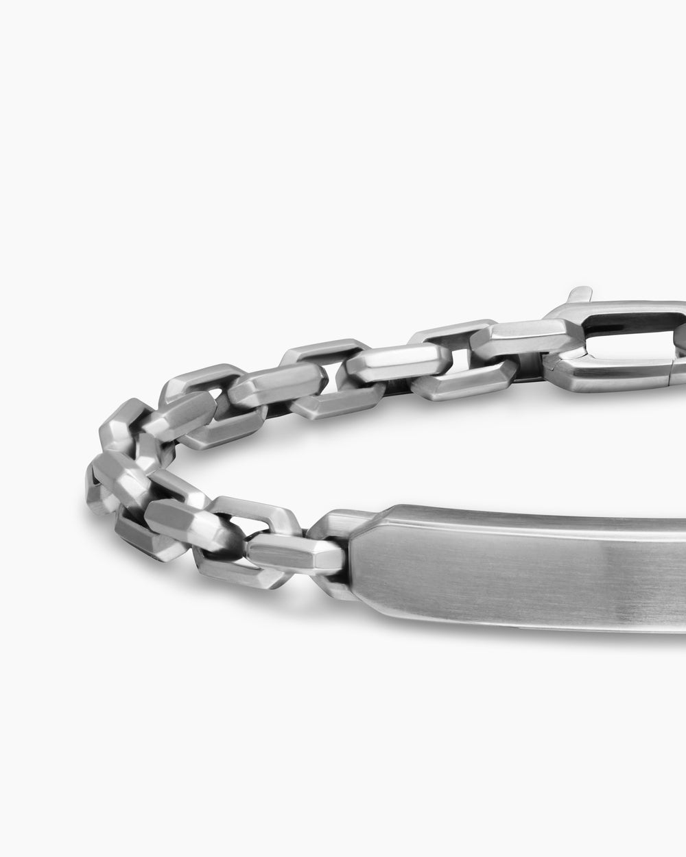 Gourmette d’identification Streamline® en argent sterling, 6,8 mm hommes