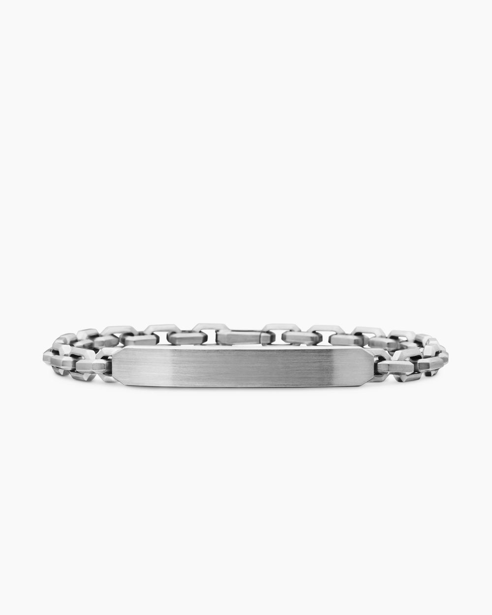 Gourmette d’identification Streamline® en argent sterling, 6,8 mm hommes