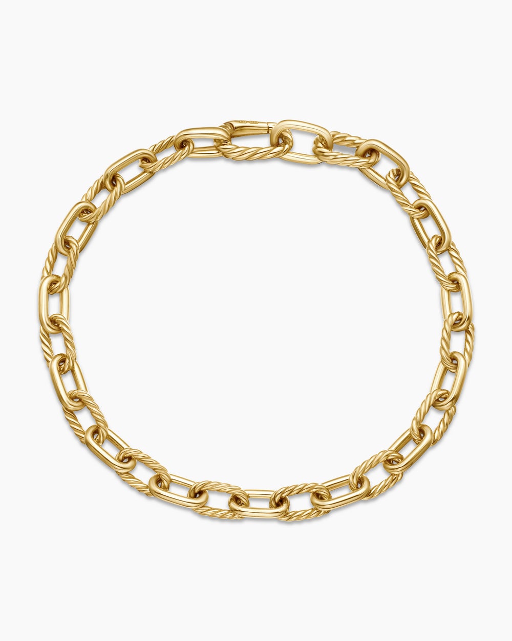 Mens DY Madison Chain Bracelet in 18K Yellow Gold, 6mm