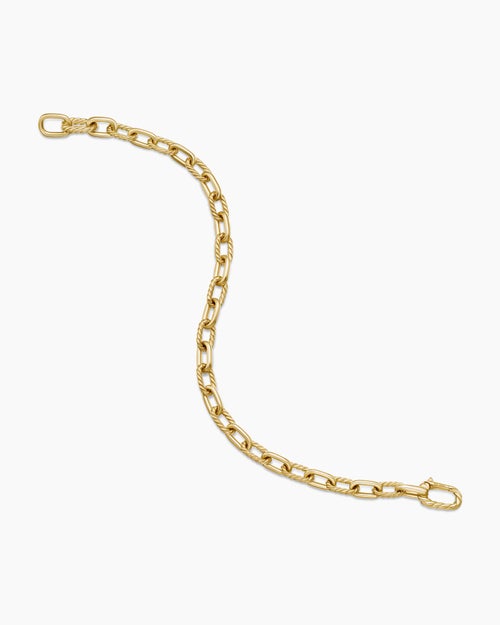 Mens DY Madison® Chain Bracelet in 18ct Yellow Gold, 6mm