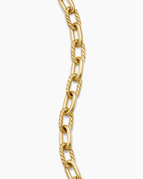 Mens DY Madison® Chain Bracelet in 18ct Yellow Gold, 6mm