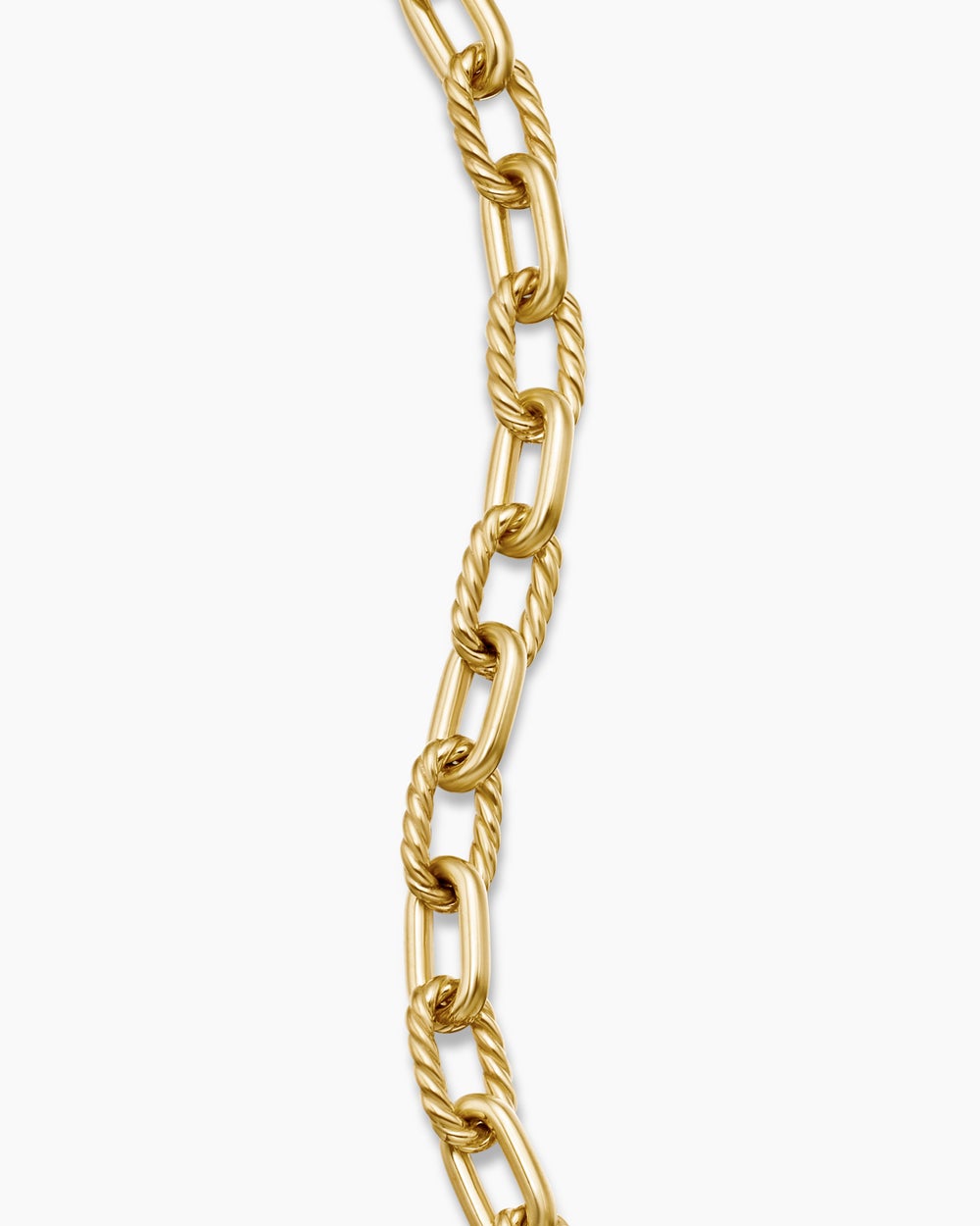 Mens DY Madison Chain Bracelet in 18K Yellow Gold, 6mm