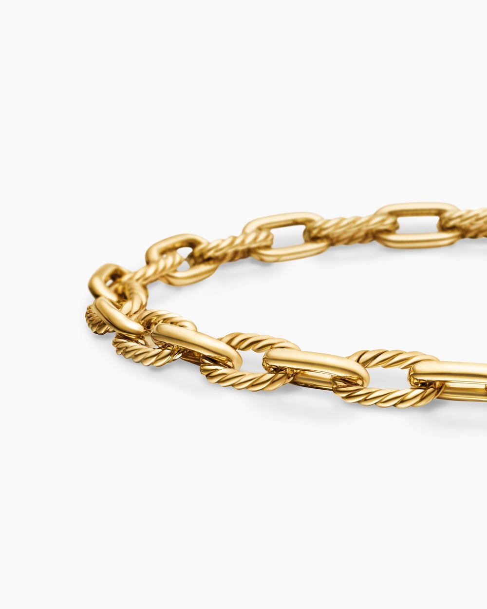 Mens DY Madison Chain Bracelet in 18K Yellow Gold, 6mm