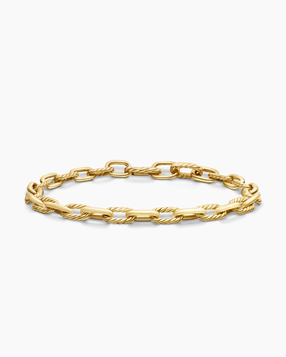 Mens DY Madison Chain Bracelet in 18K Yellow Gold, 6mm