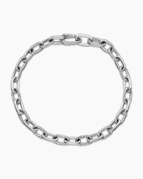 Mens DY Madison Chain Bracelet in Sterling Silver, 6mm