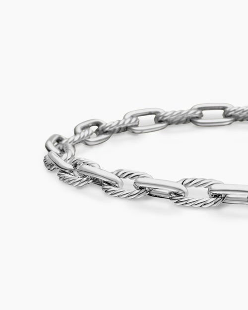 Mens DY Madison Chain Bracelet in Sterling Silver, 6mm