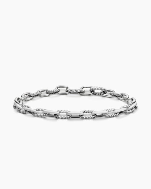 Mens DY Madison Chain Bracelet in Sterling Silver, 6mm