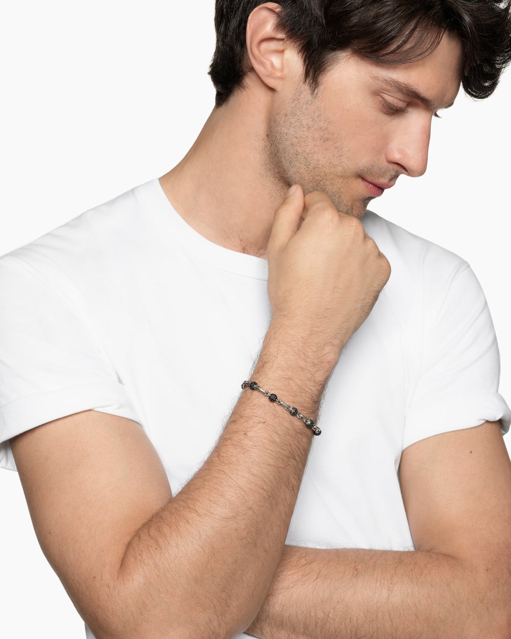 Bracelet chaîne DY Madison en argent sterling, 6 mm hommes