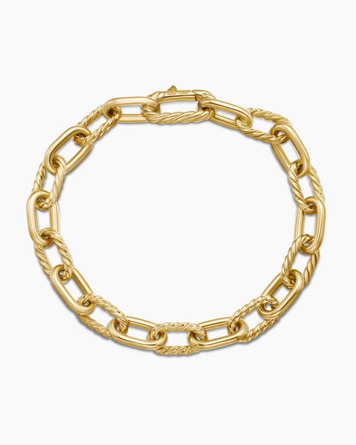 Mens DY Madison® Chain Bracelet in 18K Yellow Gold, 8.5mm