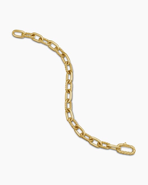Mens DY Madison Chain Bracelet in 18K Yellow Gold, 8.5mm