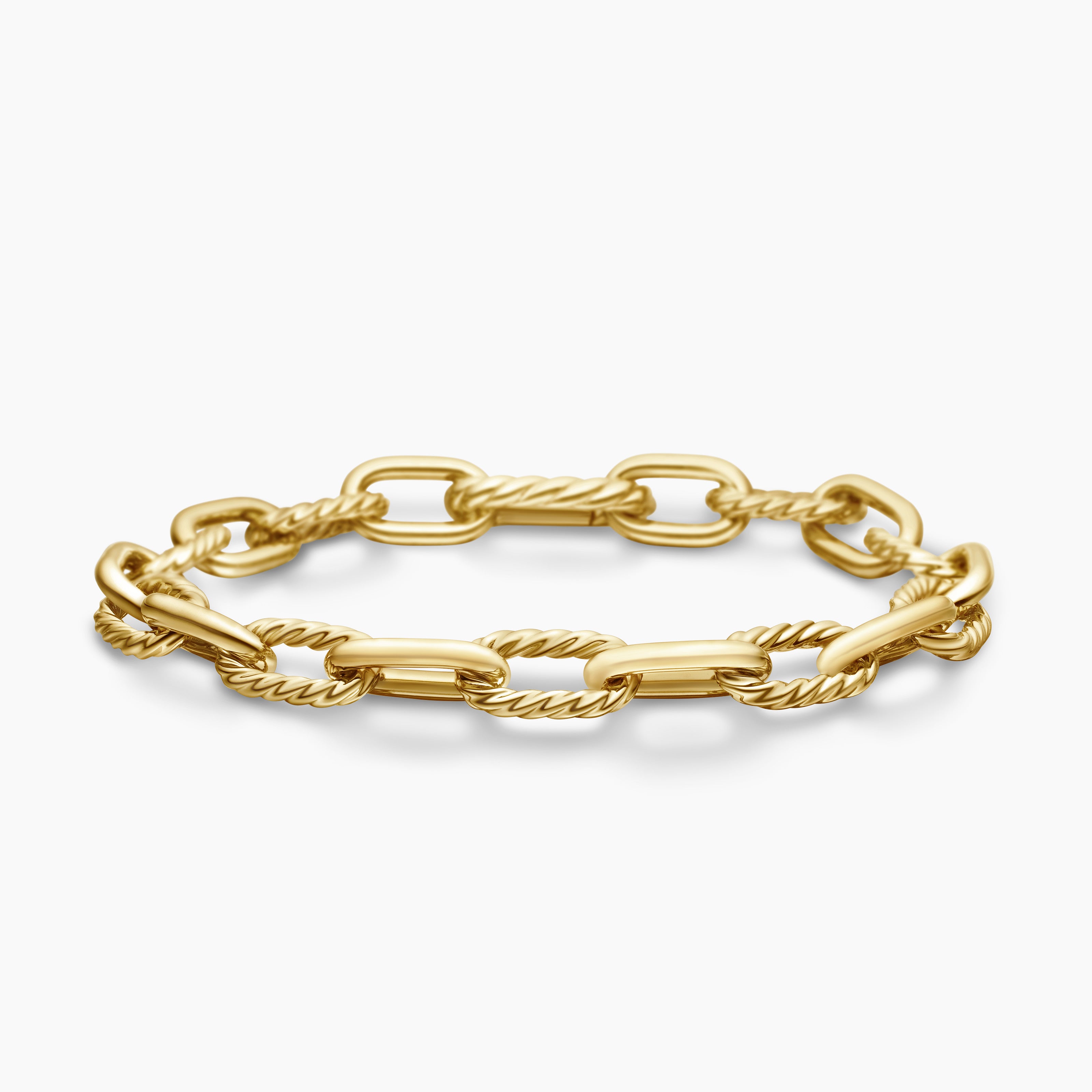 Mens DY Madison Chain Bracelet in 18K Yellow Gold, 8.5mm