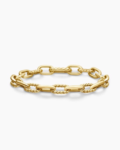 Mens DY Madison Chain Bracelet in 18K Yellow Gold, 8.5mm