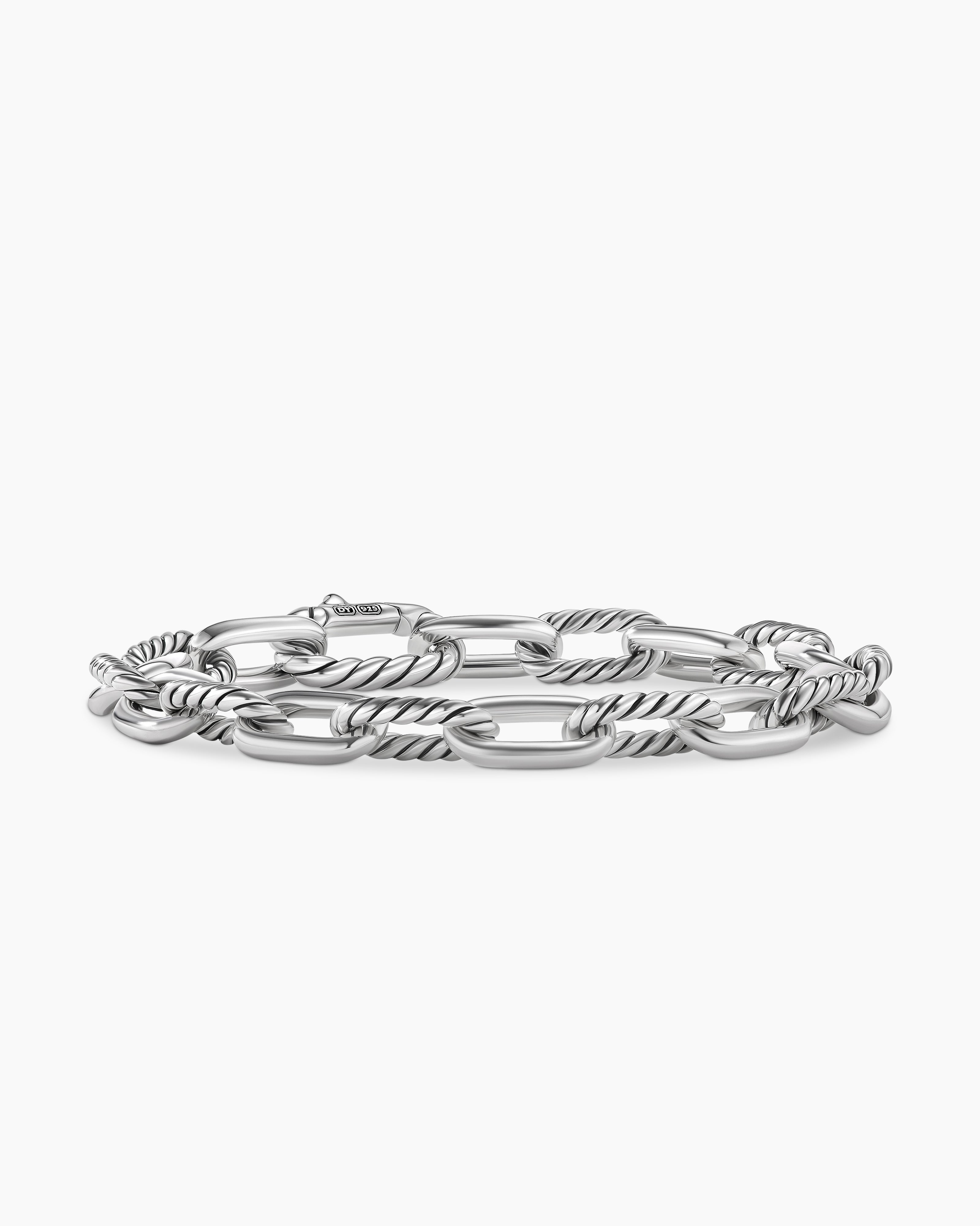 Elongated Open Link Chain Bracelet in Sterling Silver, 8mm | David Yurman