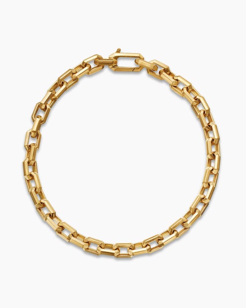 Mens Streamline® Link Bracelet in 18K Yellow Gold, 5.5mm