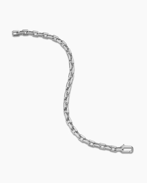 Mens Streamline Link Bracelet in Sterling Silver, 5.5mm