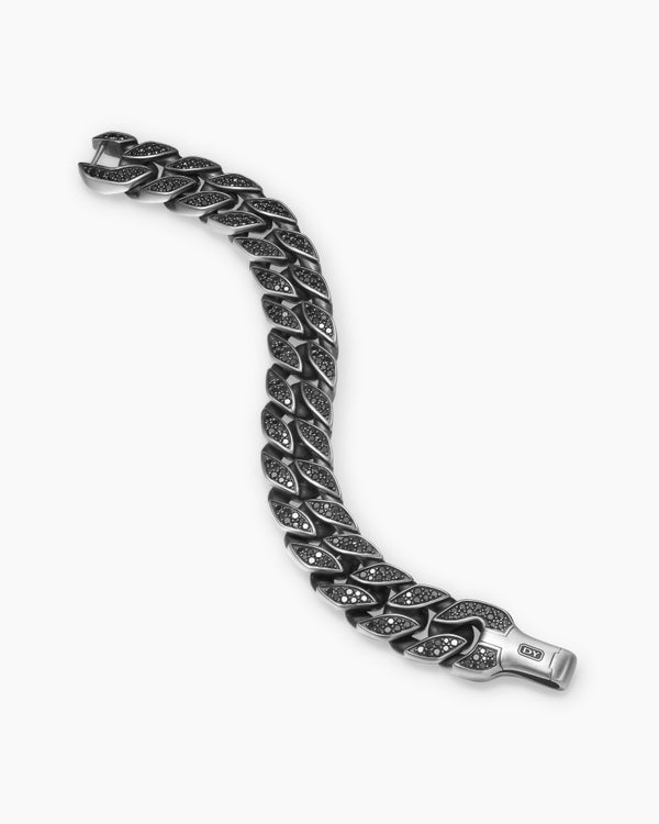 Curb Chain Bracelet in Sterling Silver, 18mm
