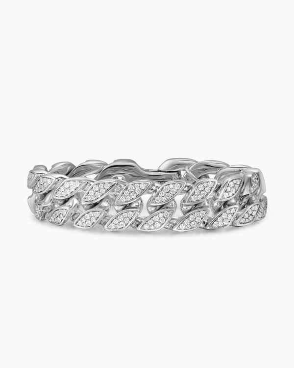 Curb Chain Bracelet in Sterling Silver, 18mm