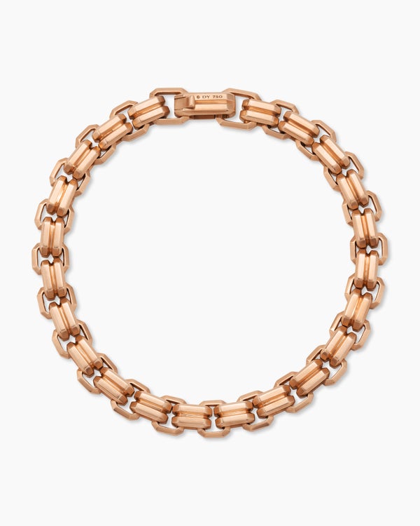 Streamline Double Link Bracelet in 18K Rose Gold, 8mm