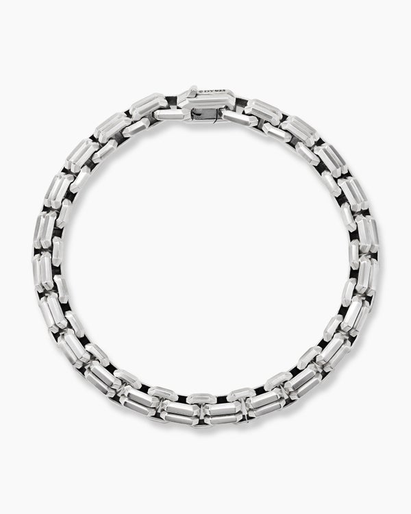 Streamline Double Link Bracelet in Sterling Silver, 8mm