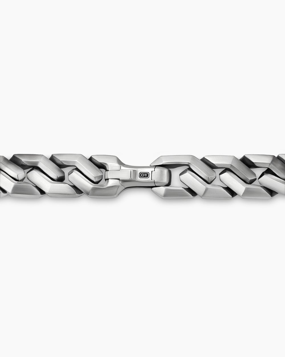 Bracelet Curb Chain à maillons angulaires en argent massif, 11 mm homme