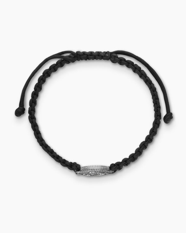 Waves Woven Station Bracelet with Sterling Silver and 18K Yellow Gold, 15mm