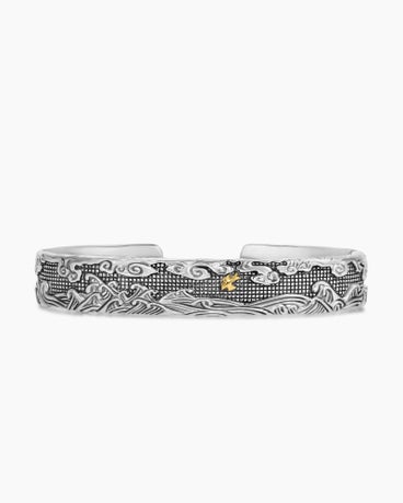 3/4 14K Gold Alligator Head on Sterling Silver Hook Bracelet - Jewelry  Works
