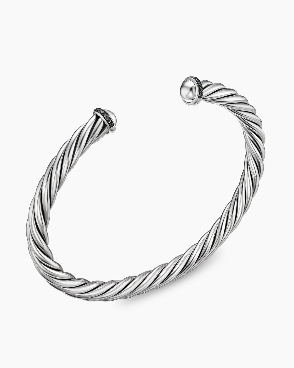 Bracelet-manchette Cable en argent sterling, 6 mm