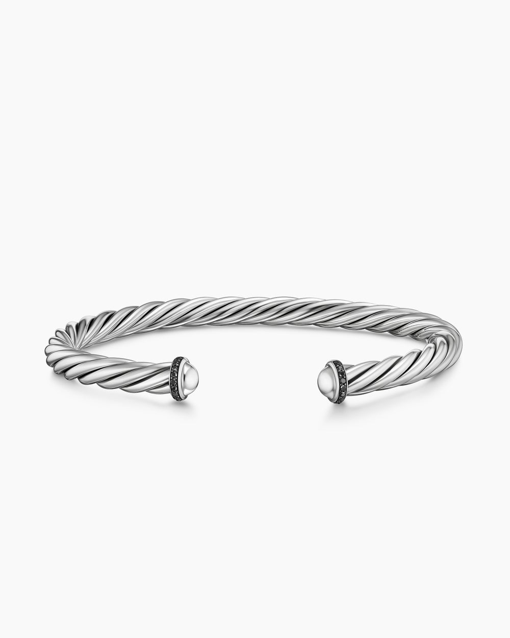 Bracelet-manchette Cable en argent sterling, 6 mm