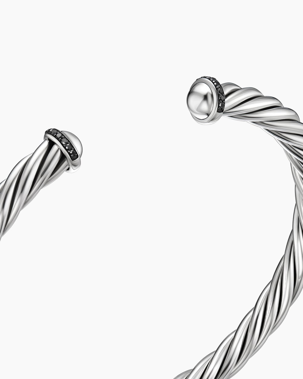 Bracelet-manchette Cable en argent sterling, 6 mm