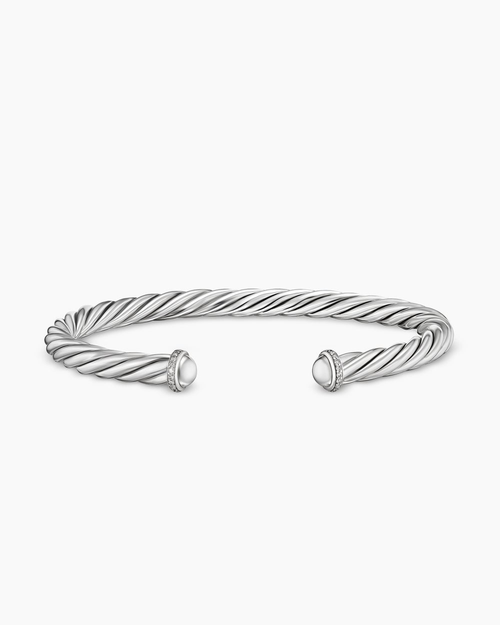 Bracelet-manchette Cable en argent sterling, 6 mm