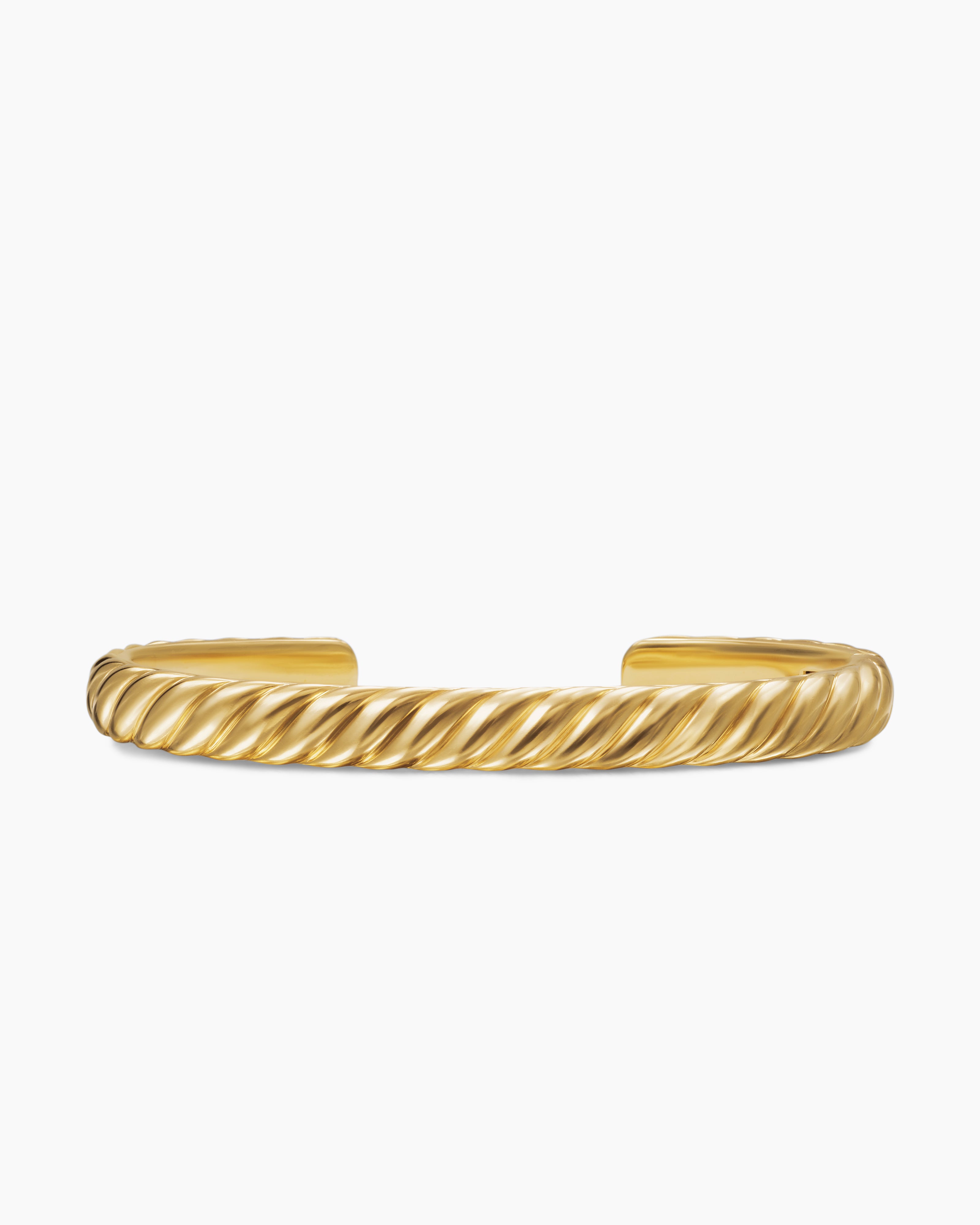 David Yurman Men's Cable Cuff Bracelet in 18K Gold, 7mm | Neiman Marcus