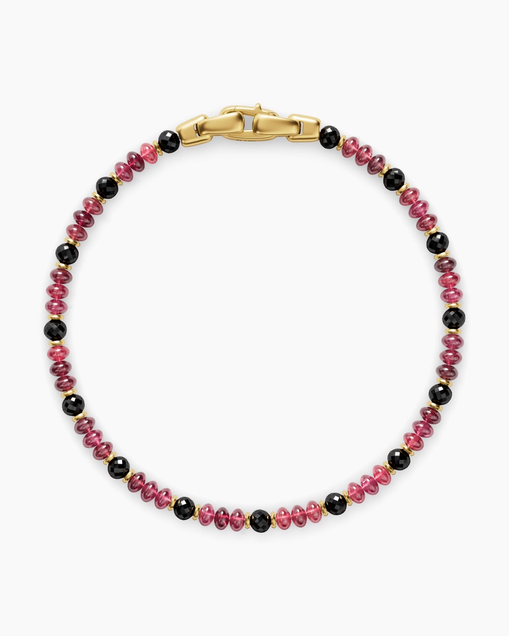 Mens Spiritual Beads Bracelet in 18K Yellow Gold, 4mm