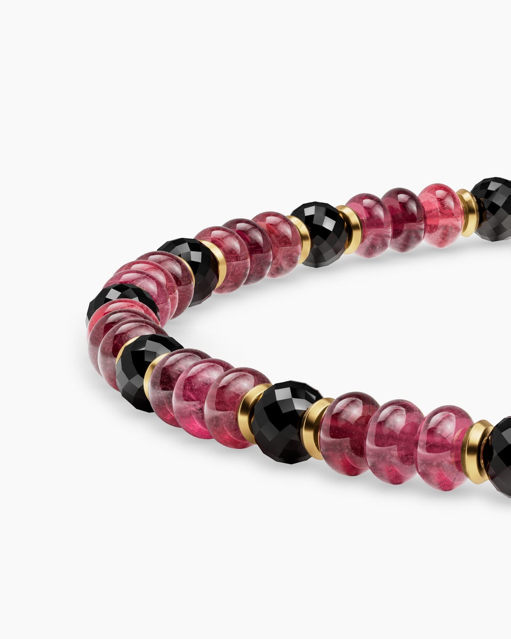 Mens Spiritual Beads Bracelet in 18K Yellow Gold, 4mm