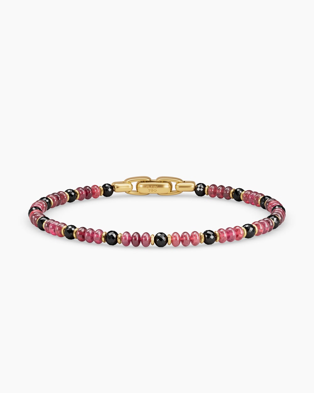 Mens Spiritual Beads Bracelet in 18K Yellow Gold, 4mm
