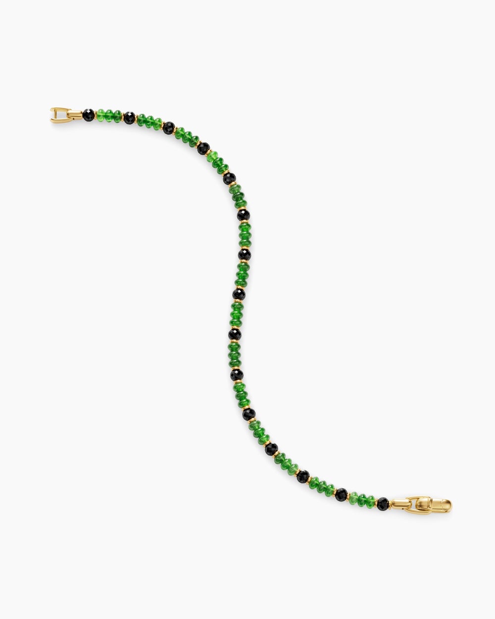 Mens Spiritual Beads Bracelet in 18K Yellow Gold, 4mm