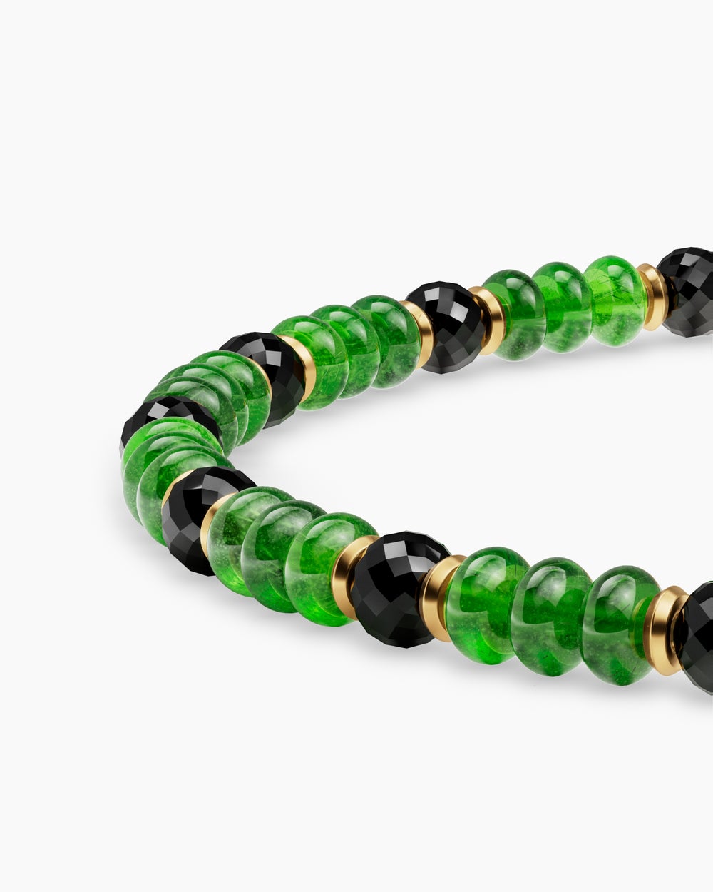 Mens Spiritual Beads Bracelet in 18K Yellow Gold, 4mm