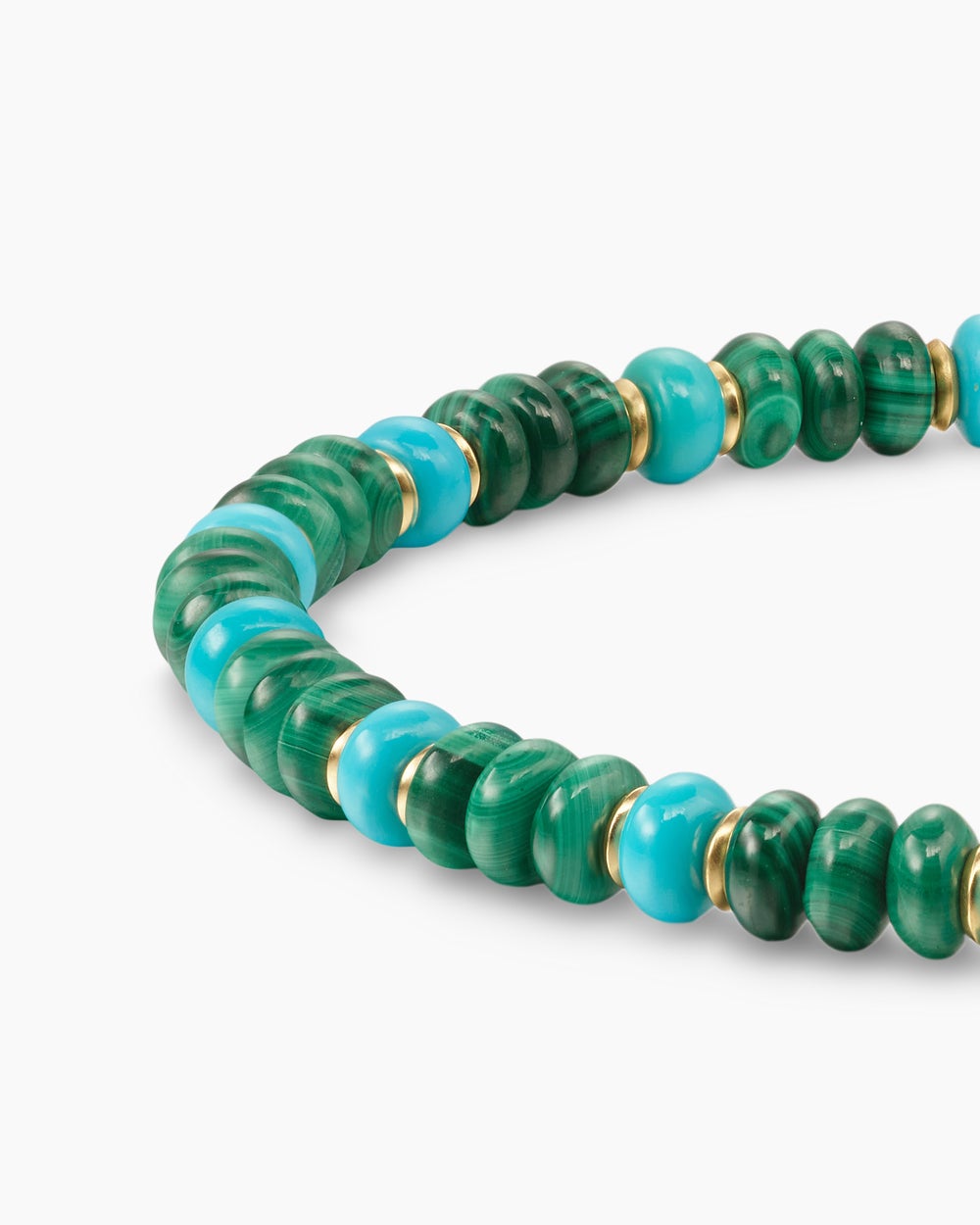 Mens Spiritual Beads Bracelet in 18K Yellow Gold, 4mm