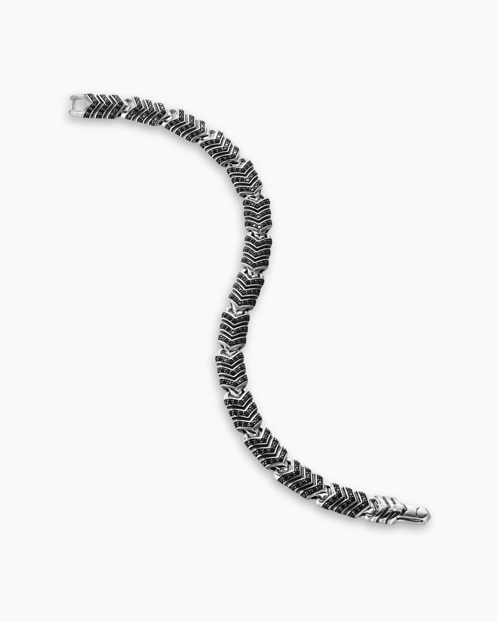 Bracelet à maillons Chevron en argent sterling, 7,6 mm hommes