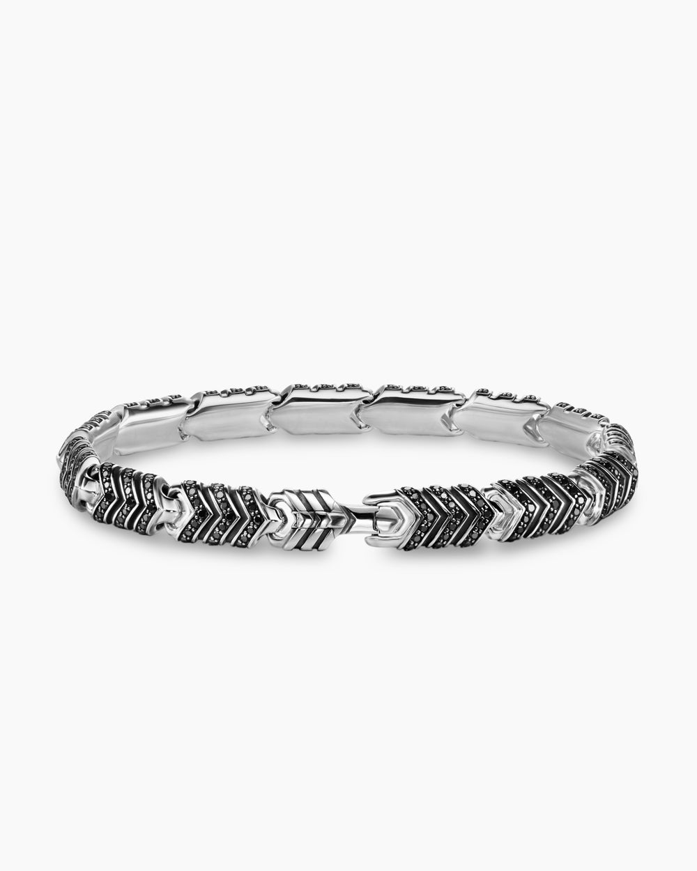 Bracelet à maillons Chevron en argent sterling, 7,6 mm hommes