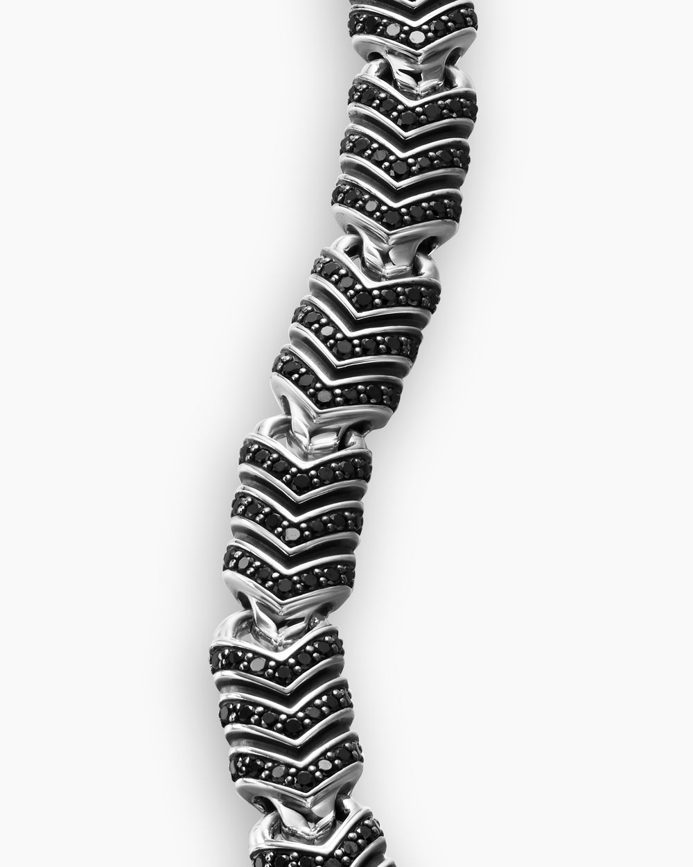 Bracelet à maillons Chevron en argent sterling, 7,6 mm hommes
