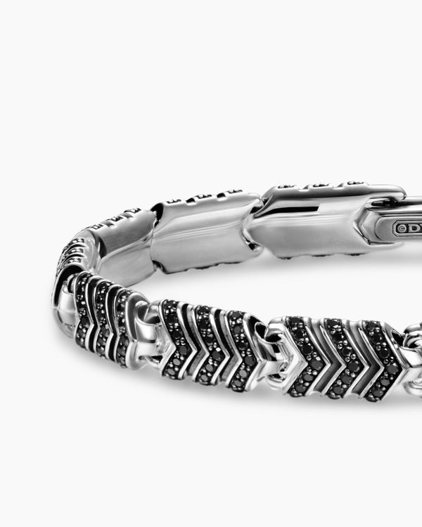 Bracelet à maillons Chevron en argent sterling, 7,6 mm